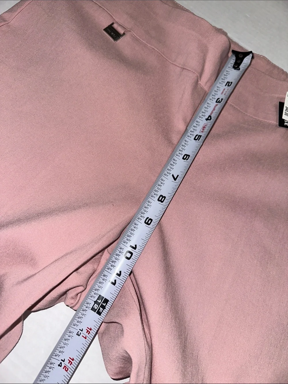 NEW Premise Tummy Control Bengaline Pant Light Pink Stretchy Work Womens Large